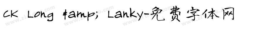CK Long & Lanky字体转换